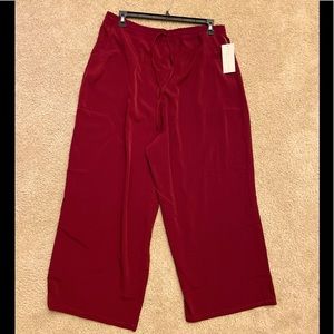 Burgundy bottoms with pockets